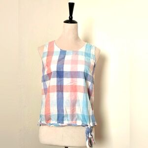 Plaid Sleeveless Top by JCREW